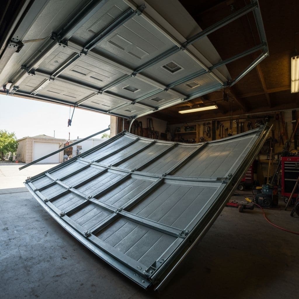 Before - Off-Track Door Restoration