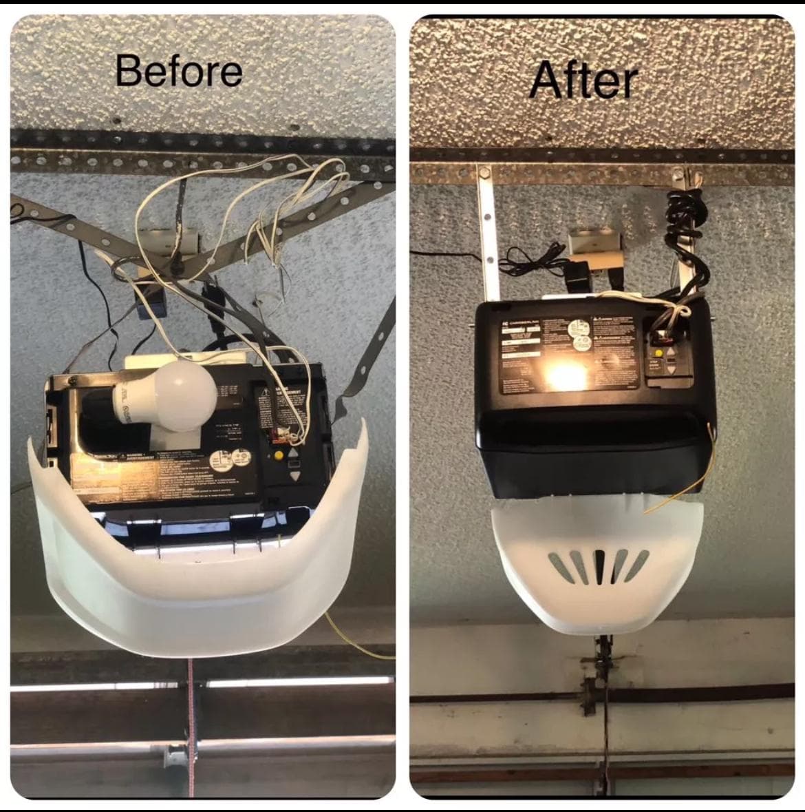Opener Repair - Before and After