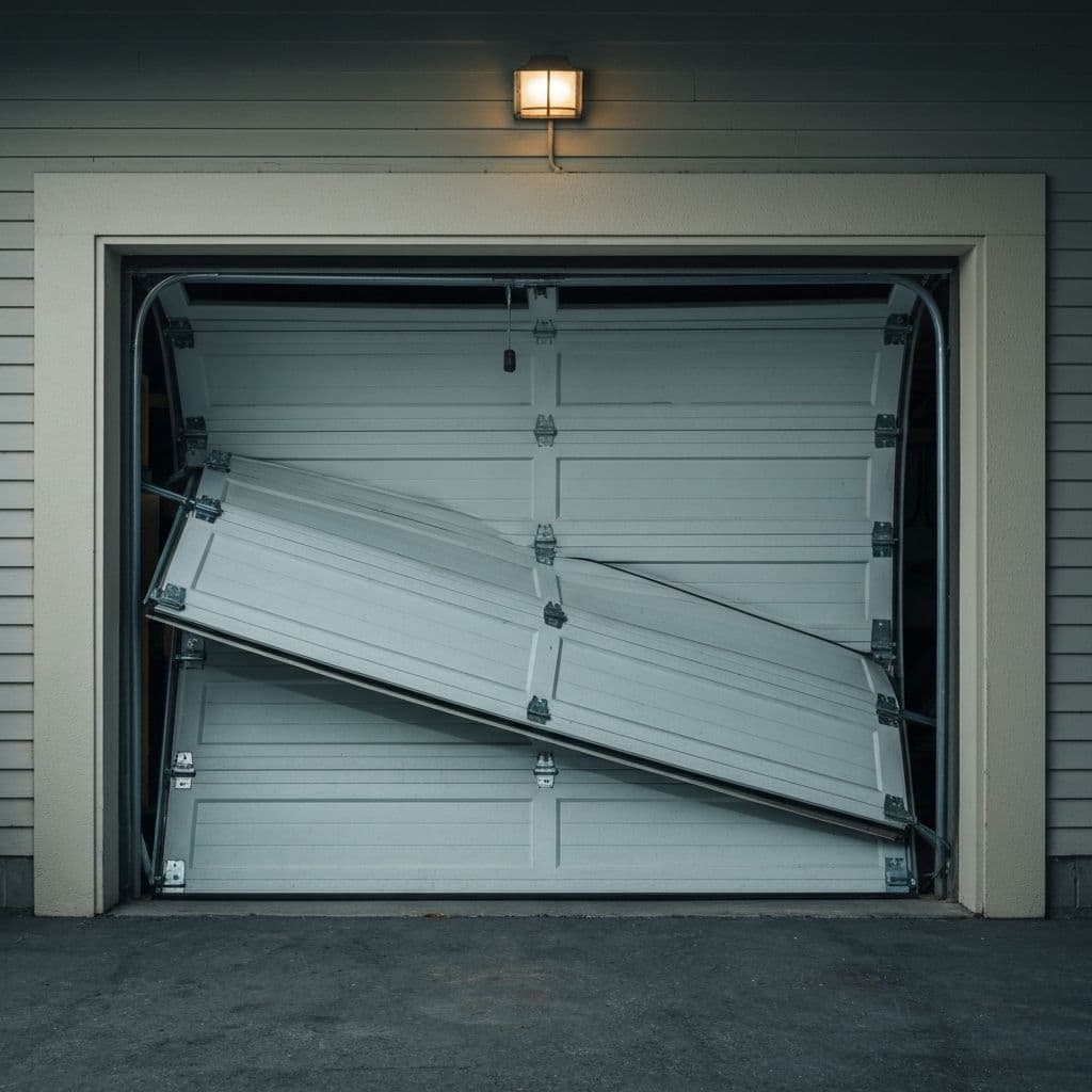 Before - Off-Track Door Restoration